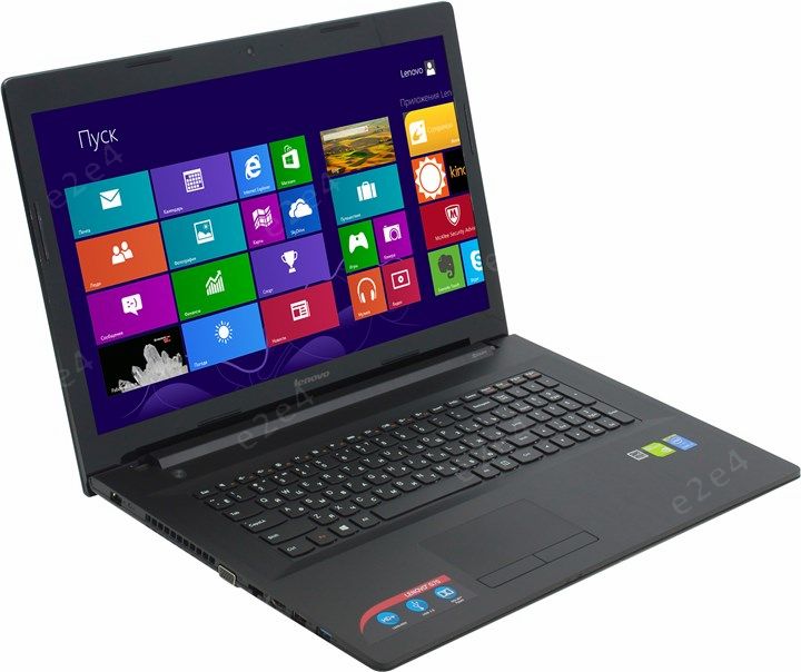 Ноутбук Lenovo IdeaPad G7070 17.3"1600x900, Intel Core i3-4030U 1.9GHz, 4Gb RAM, 500Gb HDD, SSD 8Gb, DVD-RW, GeForce 820M-2Gb, WiFi, BT, Cam, W8.1 черный (80HW0016RK)