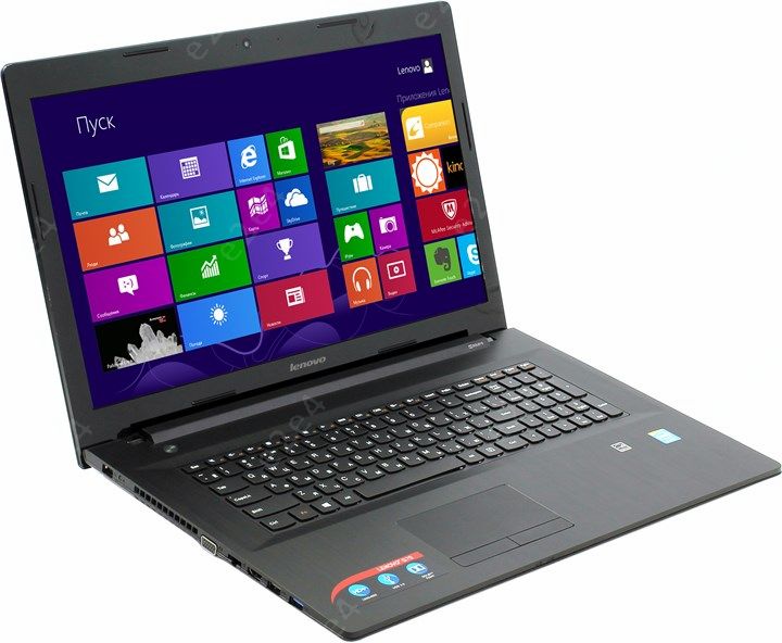 Ноутбук Lenovo IdeaPad G7070 17.3" 1600x900, Intel Celeron 2957U 1.4GHz, 4Gb RAM, 500Gb HDD, DVD-RW, WiFi, BT, Cam, W8.1, черный (80HW006VRK)