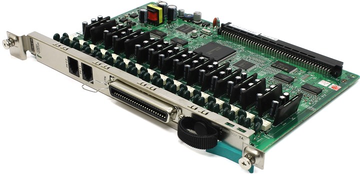 Плата Panasonic KX-TDA0177XJ расширения для KX-TDA100/200 (16 аналоговых внутр. линий с функцией Caller ID), цвет зеленый - фото 1
