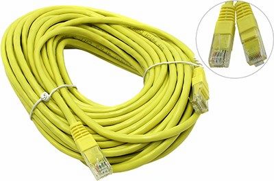 Патч-корд UTP кат.5e, 15м, RJ45-RJ45, желтый, Aopen/Qust (ANP511_15M_Y)