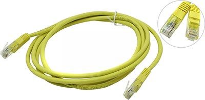 Патч-корд UTP, кат.5e, 2 м, RJ45-RJ45, желтый