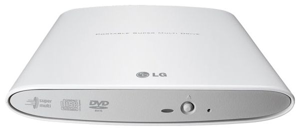 Привод DVD-RW LG GP08NU6W DVD+/-RW Ext. USB 2.0, Slim белый, Retail