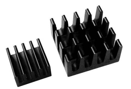 Набор радиаторов ACD Heat Sink set для Raspberry Pi3, 14x14x7мм/9x9x5мм, черный (RA027)