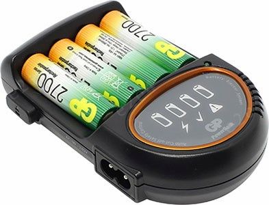 

Зарядное устройство для аккумуляторов GP PB50GS270CA-UE4, AA/AAA, 4xAA 2700mAh, адаптер для автомобиля, серый, PB50GS270CA-UE4