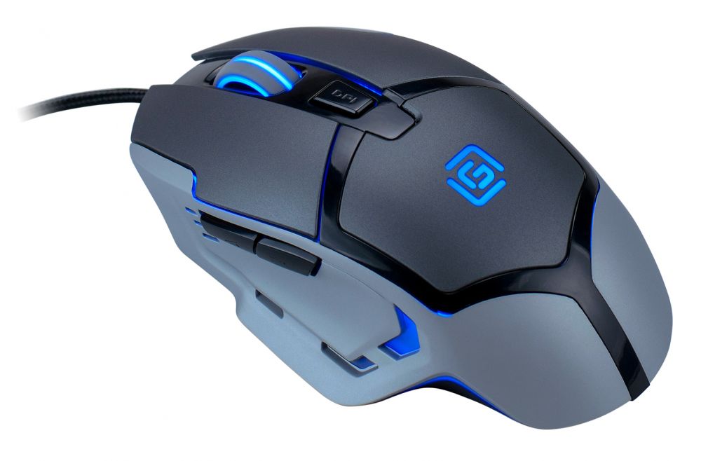Мышь Oklick 915G V2 HELLWISH, USB, черный/серебристый