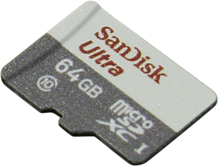 Карта памяти 64Gb microSDXC SanDisk Ultra Android Class 10 UHS-I без адаптера (SDSQUNB-064G-GN3MN)