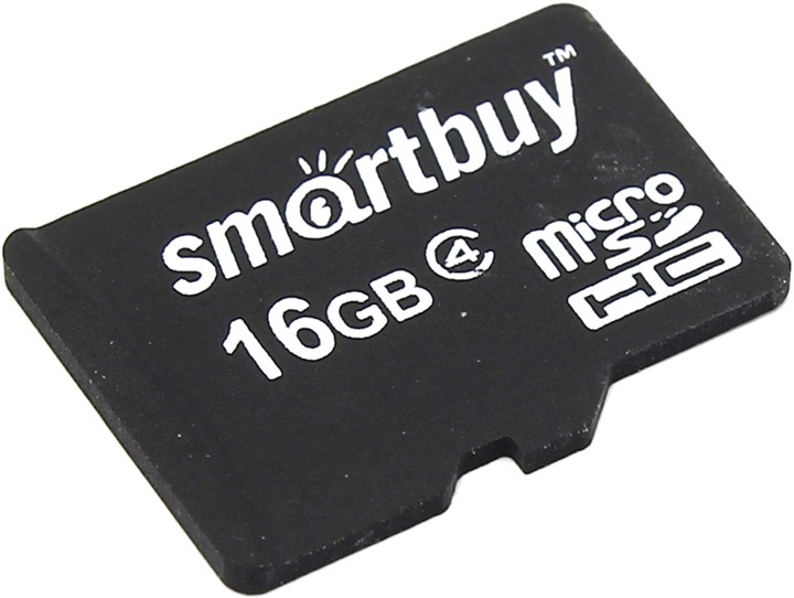 

Карта памяти 16Gb microSDHC SmartBuy Class 4, SB16GbSDCL4-00