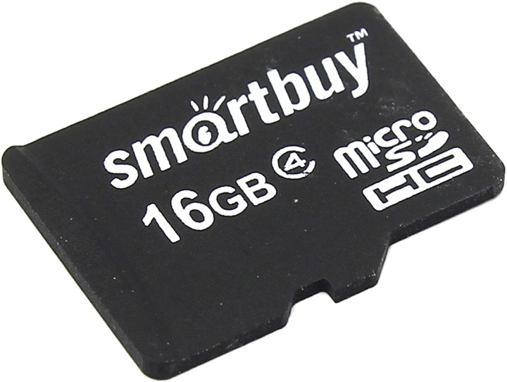 Карта памяти 16Gb microSDHC SmartBuy Class 4 260₽