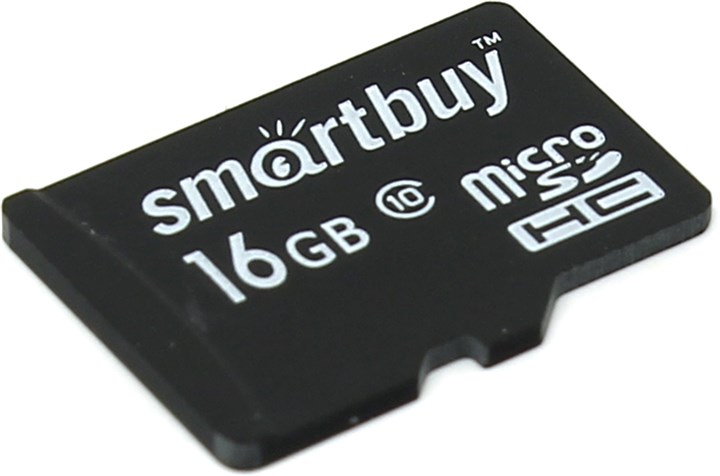 Карта памяти 16Gb microSDHC SmartBuy Class 10 UHS-I U1