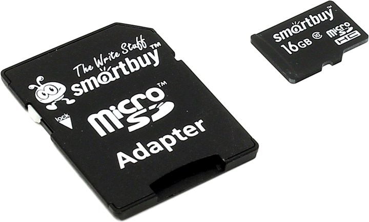 Карта памяти microSDHC SmartBuy, 16Gb, Class 10