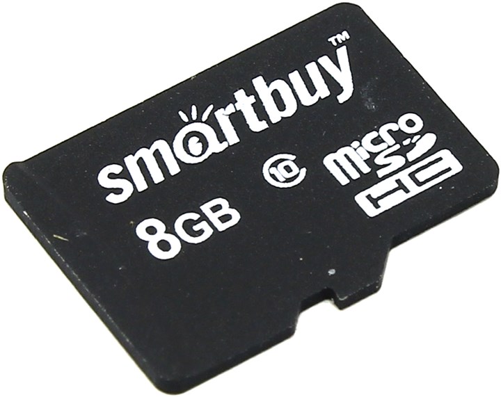 Карта памяти microSDHC SmartBuy, 8Gb, Class 10