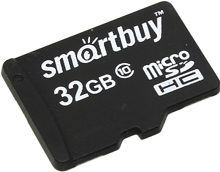 

Карта памяти 32Gb microSDHC SmartBuy Class 10, SB32GBSDCL10-00