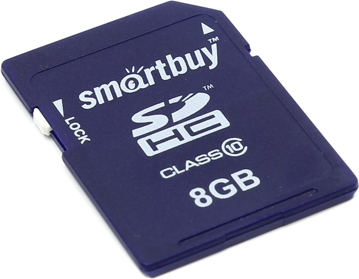Карта памяти SDHC SmartBuy, 8Gb, Class 10