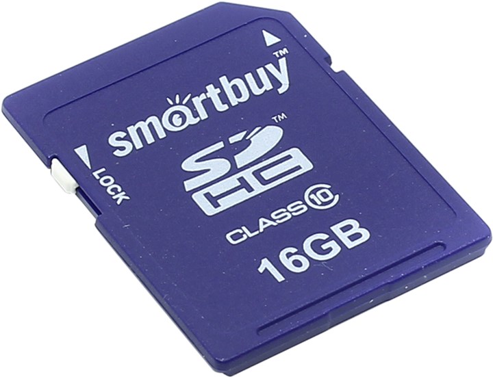 Карта памяти SDHC SmartBuy 16Gb Class 10