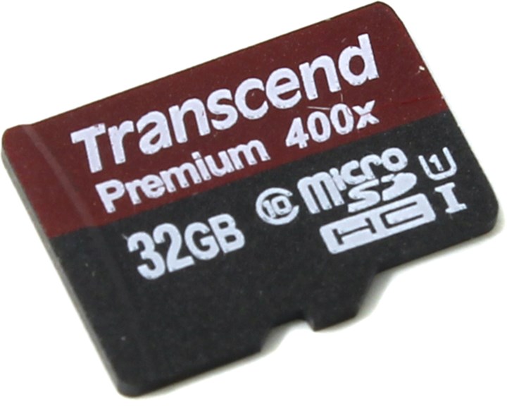 Карта памяти 32Gb microSDHC Transcend Class 10 UHS-I U1