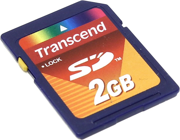 Карта памяти SD Transcend, 2Gb