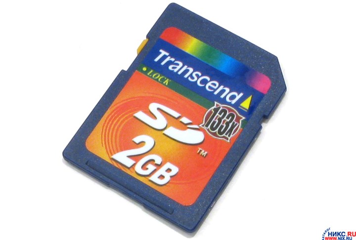 Sd transcend карта памяти 2гб