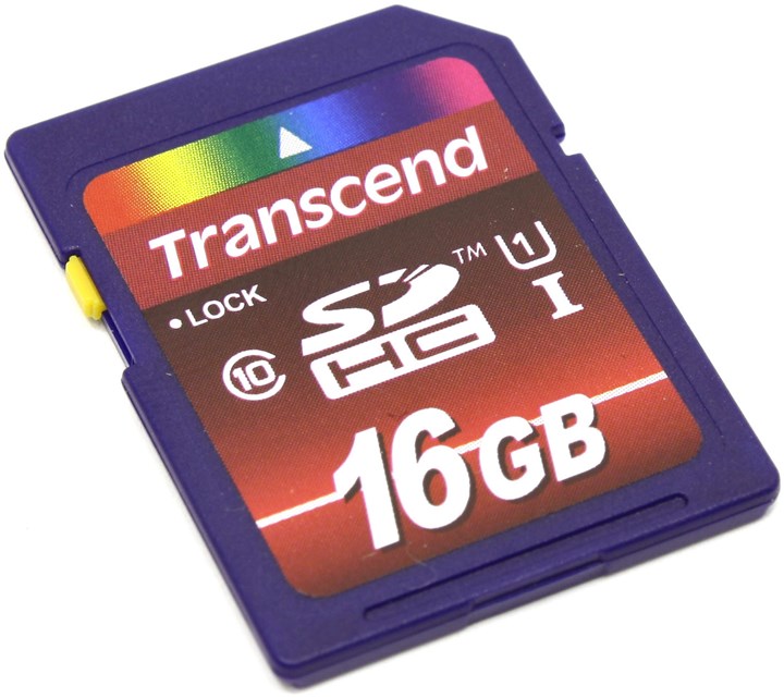 Карта памяти transcend sdhc 16 гб