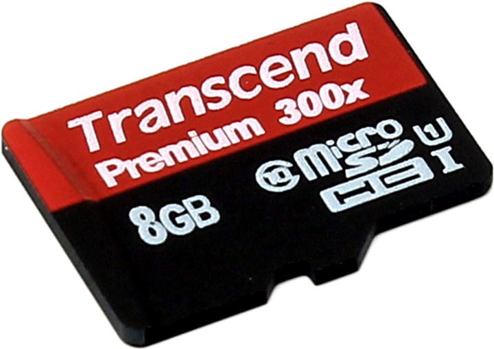 

Карта памяти 8Gb microSDHC Transcend Class 10 UHS-I U1, TS8GUSDCU1