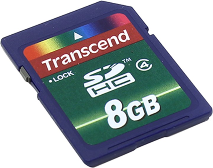 

Карта памяти 8Gb SDHC Transcend Class 4 (TS8GSDHC4), TS8GSDHC4
