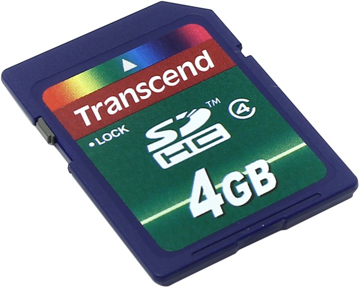 Карта памяти 4Gb SDHC Transcend Class 4