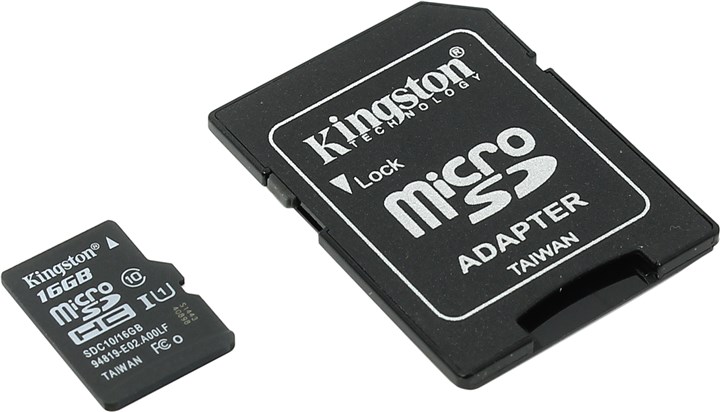 Карта памяти sdhc kingston sd10v 16gb