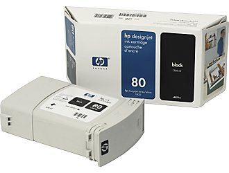 Картридж HP 80 (C4871A), черный, 350 мл