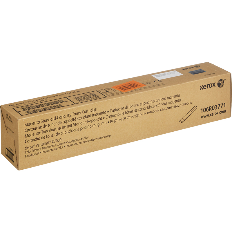 

Картридж лазерный Xerox 106R03771, пурпурный, 3300 страниц, оригинальный для Xerox VersaLink C7000