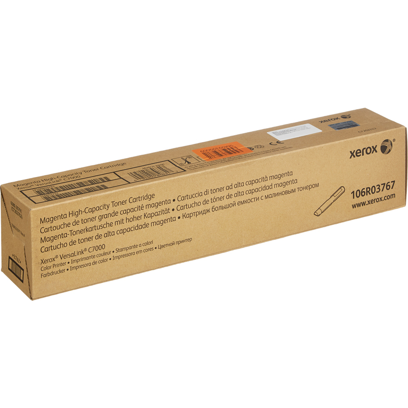 

Картридж лазерный Xerox 106R03767, пурпурный, 10100 страниц, оригинальный для Xerox VersaLink C7000