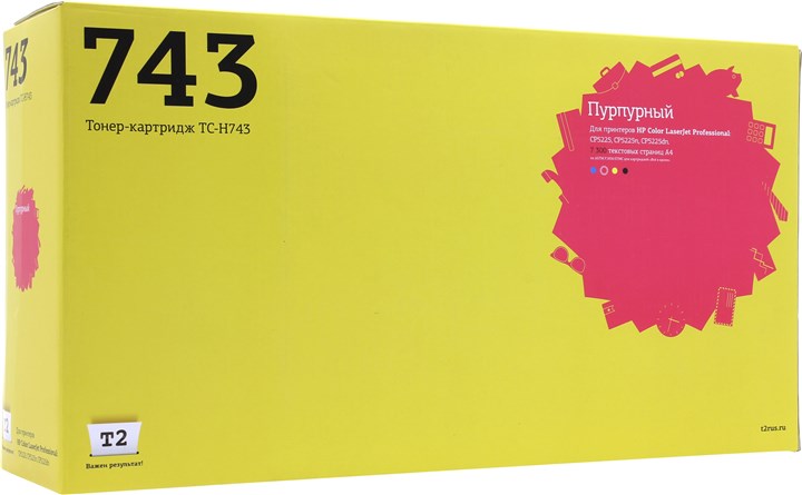 

Картридж лазерный T2 TC-H743 (307A/CE743A), пурпурный, 7300 страниц, совместимый для CLJ Professional CP5225/5225n/5225dn