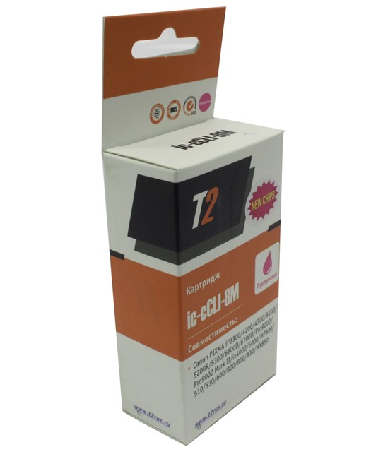 

Картридж струйный T2 IC-CCLI-8M (CLI-8M/0622B024), пурпурный, совместимый, для Canon PIXMA iP4200/4300/5200/Pro9000/MP500/600