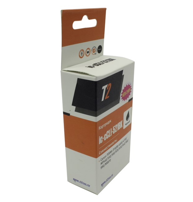 

Картридж струйный T2 IC-CCLI-521BK (CLI-521BK/2933B004), черный, совместимый, для Canon MP540/620/630/980/PIXMA iP4700