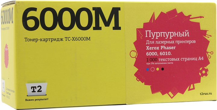 

Картридж T2 TC-X6000M ( 106R01632) для Xerox Phaser 6000/6010 пурпурный, с чипом 1000стр
