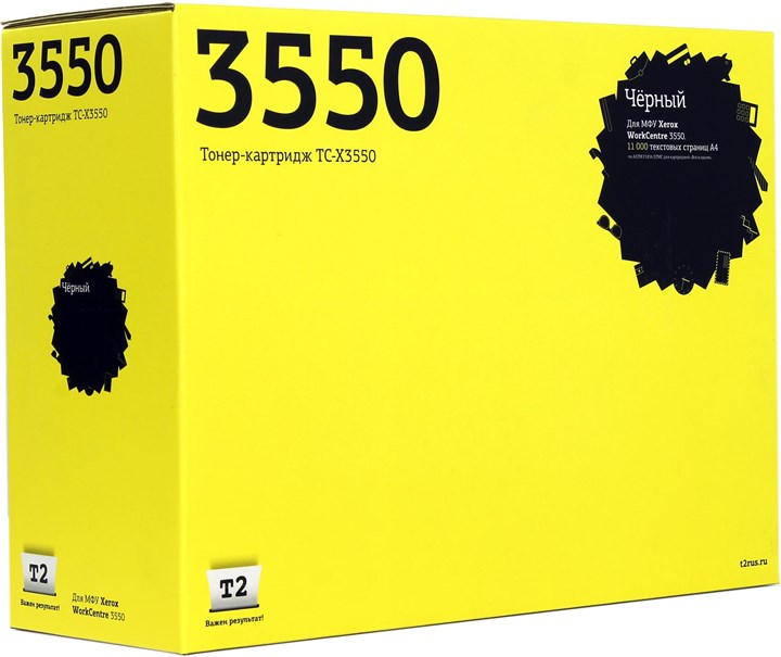 

Картридж T2 106R01531 для Xerox WorkCentre 3550 (11000стр.), черный с чипом (TC-X3550)