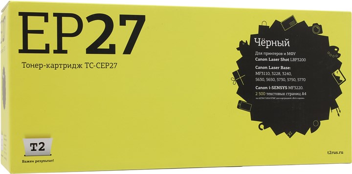 Картридж T2 TC-CEP27, черный, 2500 страниц
