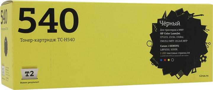 Картридж T2 TC-H540, черный, 2200 страниц
