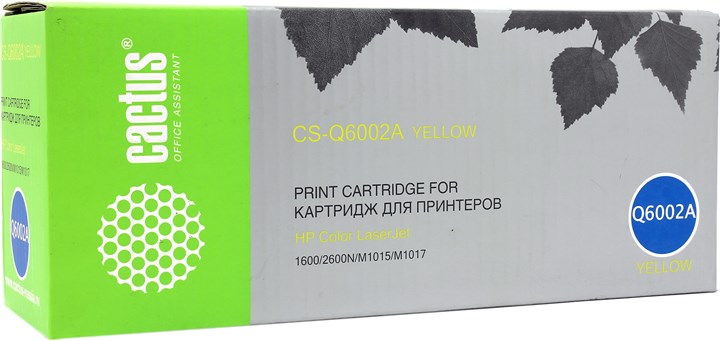 Картридж Cactus CS-Q6002A, желтый, 2000 страниц