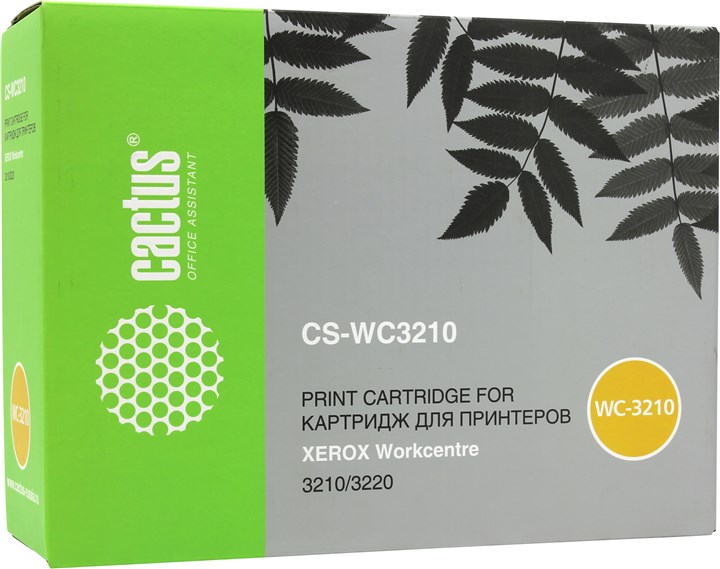 

Картридж лазерный Cactus CS-WC3210 (106R01485), черный, 2000 страниц, совместимый для Xerox WorkCentre 3210/3220