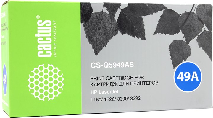 Картридж Cactus CS-Q5949AS, черный, 2500 страниц