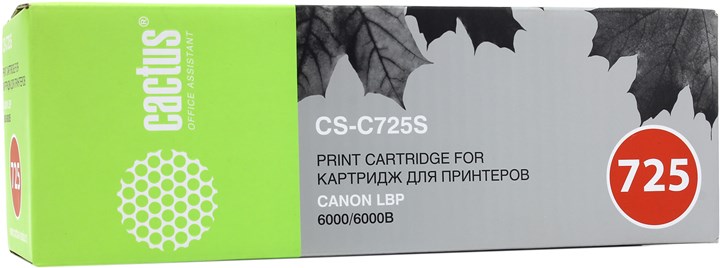 Картридж Cactus CS-C725S, черный, 1600 страниц