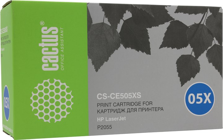 Картридж Cactus CS-CE505XS, черный, 6500 страниц
