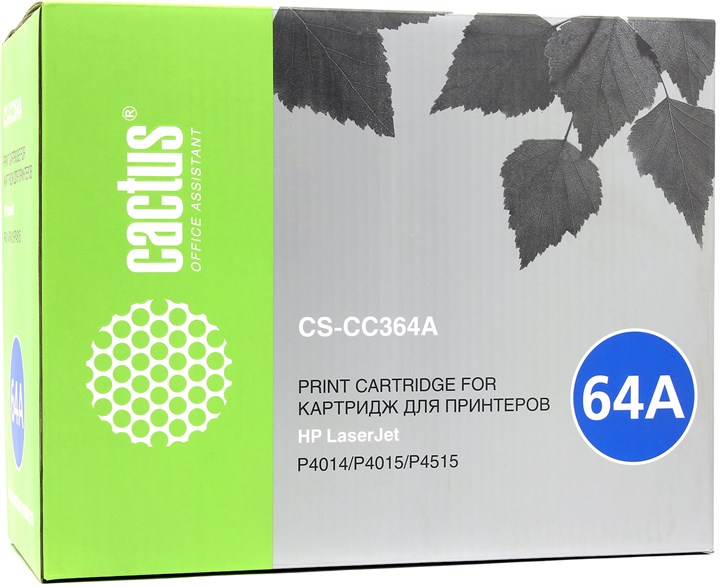 Картридж Cactus CS-CC364A, черный, 10000 страниц