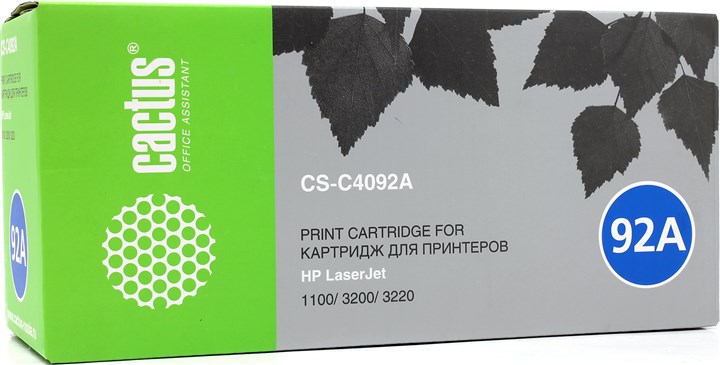 Картридж Cactus CS-C4092A, черный, 2500 страниц