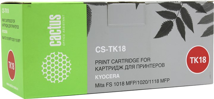 Картридж Cactus CS-TK18, черный, 7200 страниц