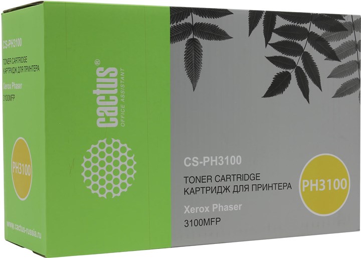 

Картридж лазерный Cactus CS-PH3100 (106R01379), черный, 4000 страниц, совместимый для Xerox Phaser 3100
