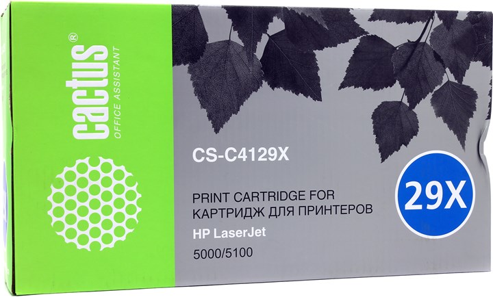 Картридж Cactus CS-C4129X, черный, 10000 страниц