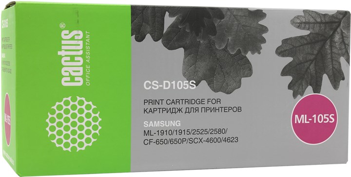 Картридж Cactus CS-D105S, черный, 1000 страниц