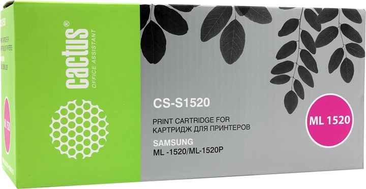 

Картридж лазерный Cactus CS-S1520 (ML-1520D3), черный, 3000 страниц, совместимый для Samsung ML-1520/1520P