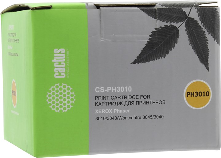 

Картридж лазерный Cactus CS-PH3010 (106R02181), черный, 1000 страниц, совместимый для Xerox Phaser 3010 / 3010V / 3040 / 3040V
