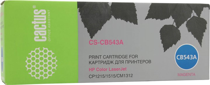 Картридж Cactus CS-CB543A, пурпурный, 1400 страниц